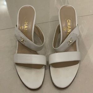 Chanel sandals, low heel